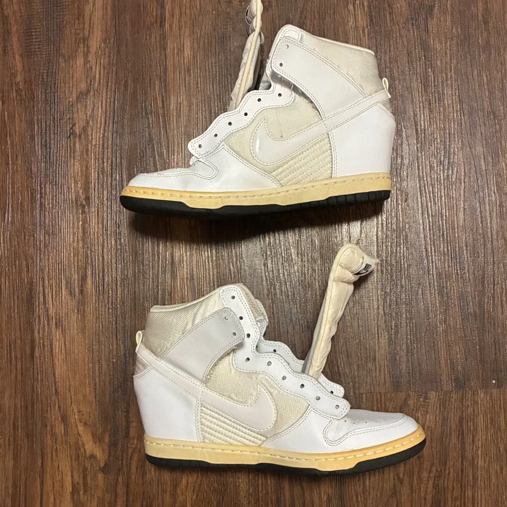 Nike Dunk Sky Hi Essential Wedge White 644877-101 WMNS 9 Restoration or Customs